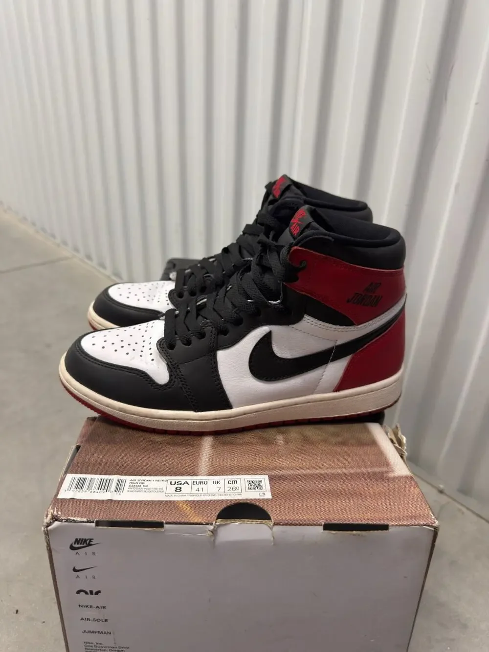 Nike Air Jordan 1 Black Toe Reimagined 2025 Size 8 Men's - DZ5485-106 Retro OG